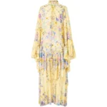 Camilla ruffled floral print dress
