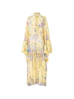 Camilla ruffled floral print dress