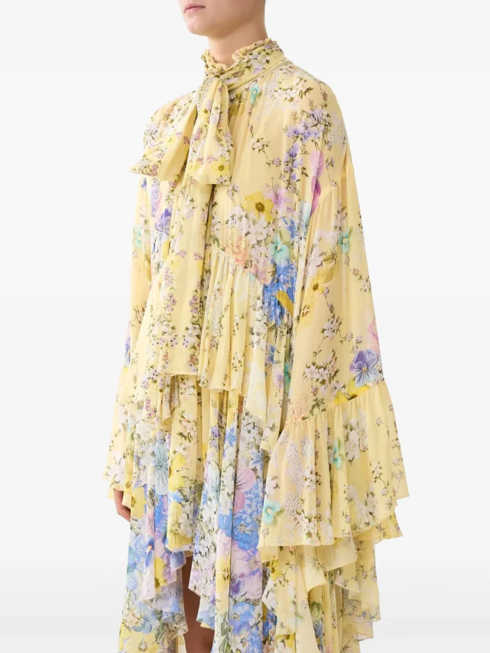 Camilla ruffled floral print dress - Image 5