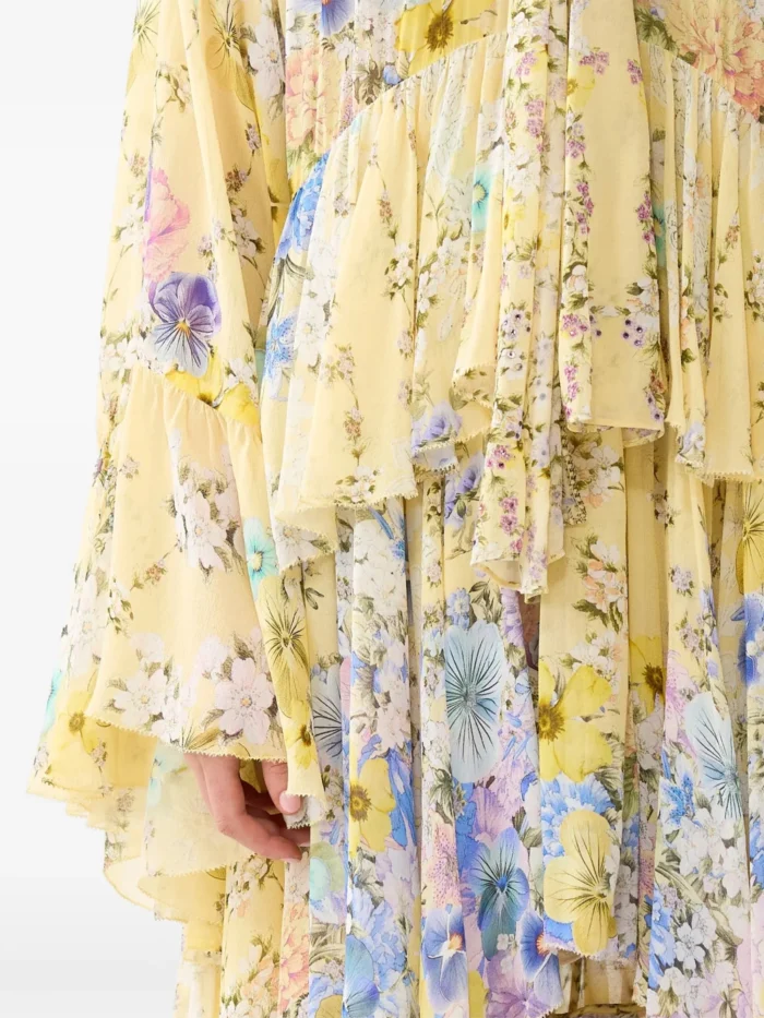 Camilla ruffled floral print dress - Image 6