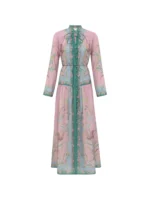 ZIMMERMANN floral-print silk maxi dress