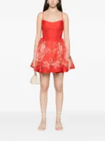 ZIMMERMANN Rebellion lace-up floral mini dress - Image 2