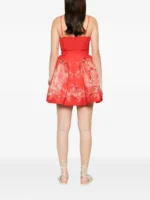 ZIMMERMANN Rebellion lace-up floral mini dress - Image 4