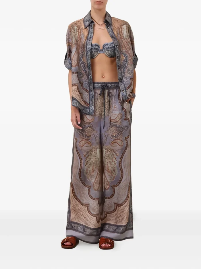 ZIMMERMANN Wanderlust drawstring-waist trousers - Image 2