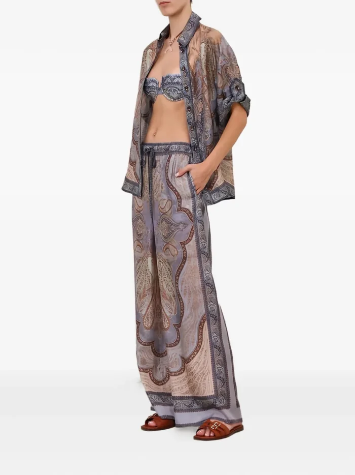 ZIMMERMANN Wanderlust drawstring-waist trousers - Image 4