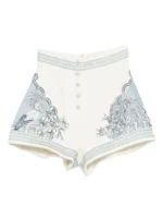 ALEMAIS Villa Romantica printed shorts