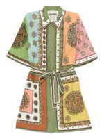 ALEMAIS Contina printed mini dress
