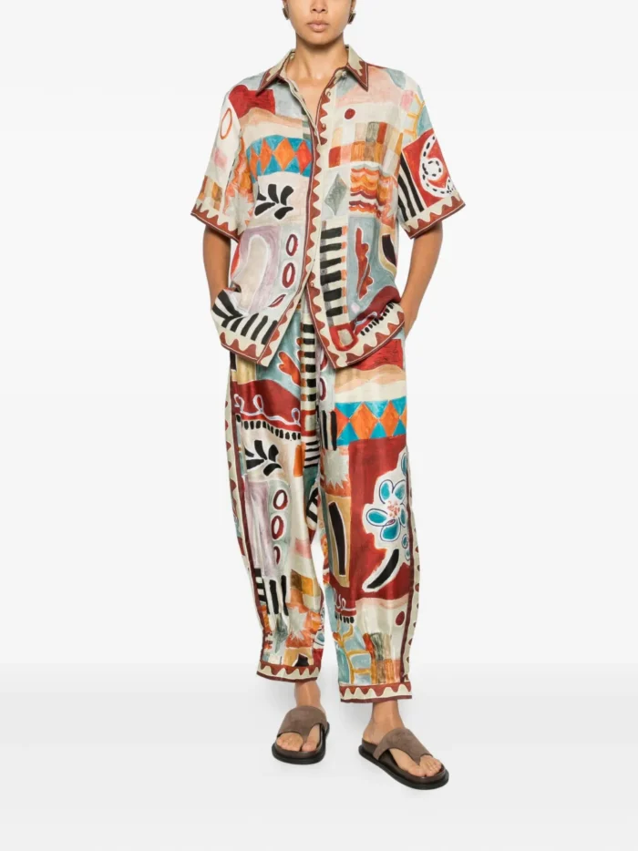 ALEMAIS Michelle abstract-print shirt - Image 2