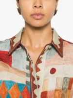 ALEMAIS Michelle abstract-print shirt - Image 4