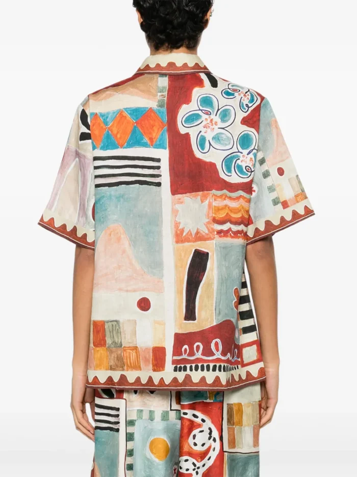 ALEMAIS Michelle abstract-print shirt - Image 5