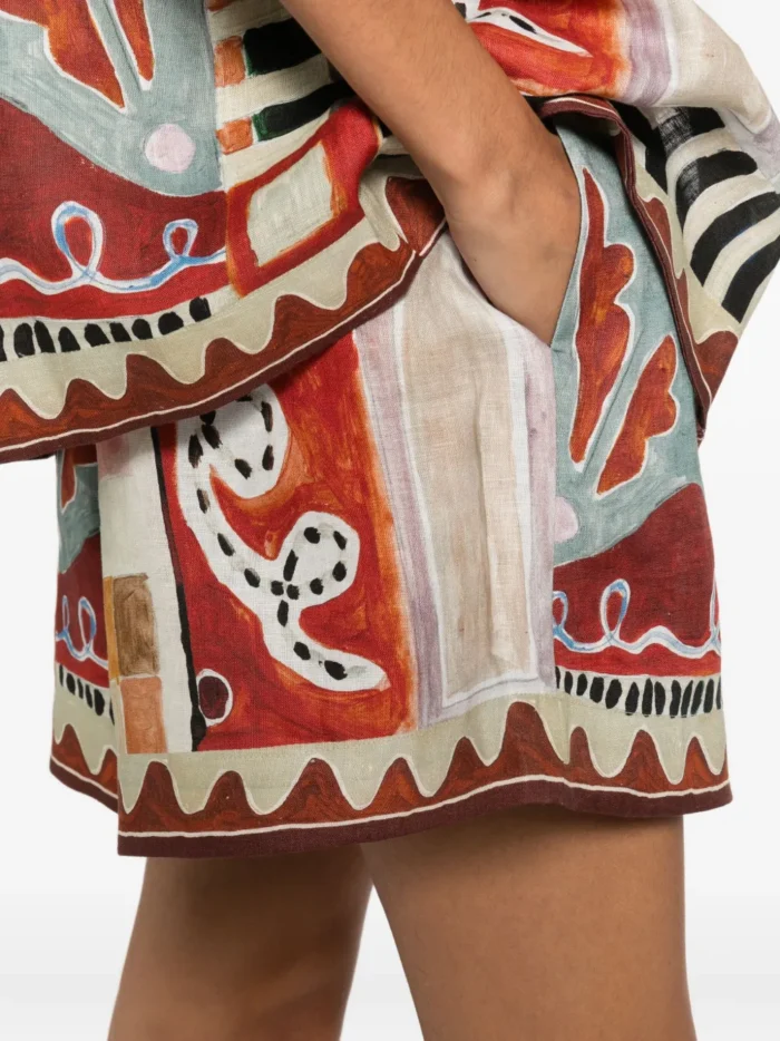 ALEMAIS Michelle abstract-print shorts - Image 5