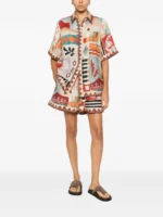 ALEMAIS Michelle abstract-print shorts - Image 2