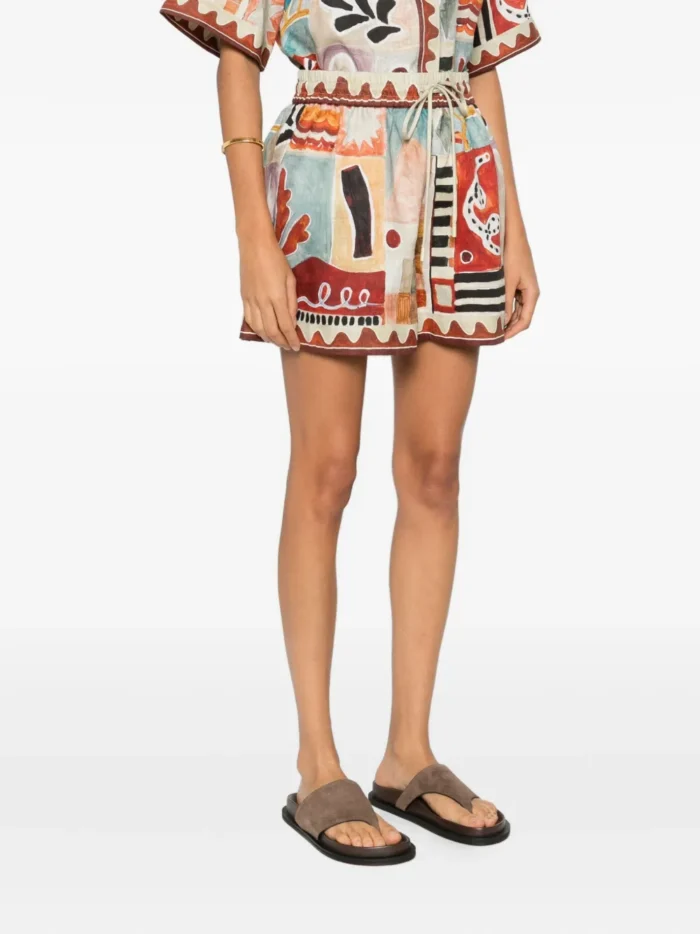 ALEMAIS Michelle abstract-print shorts - Image 3