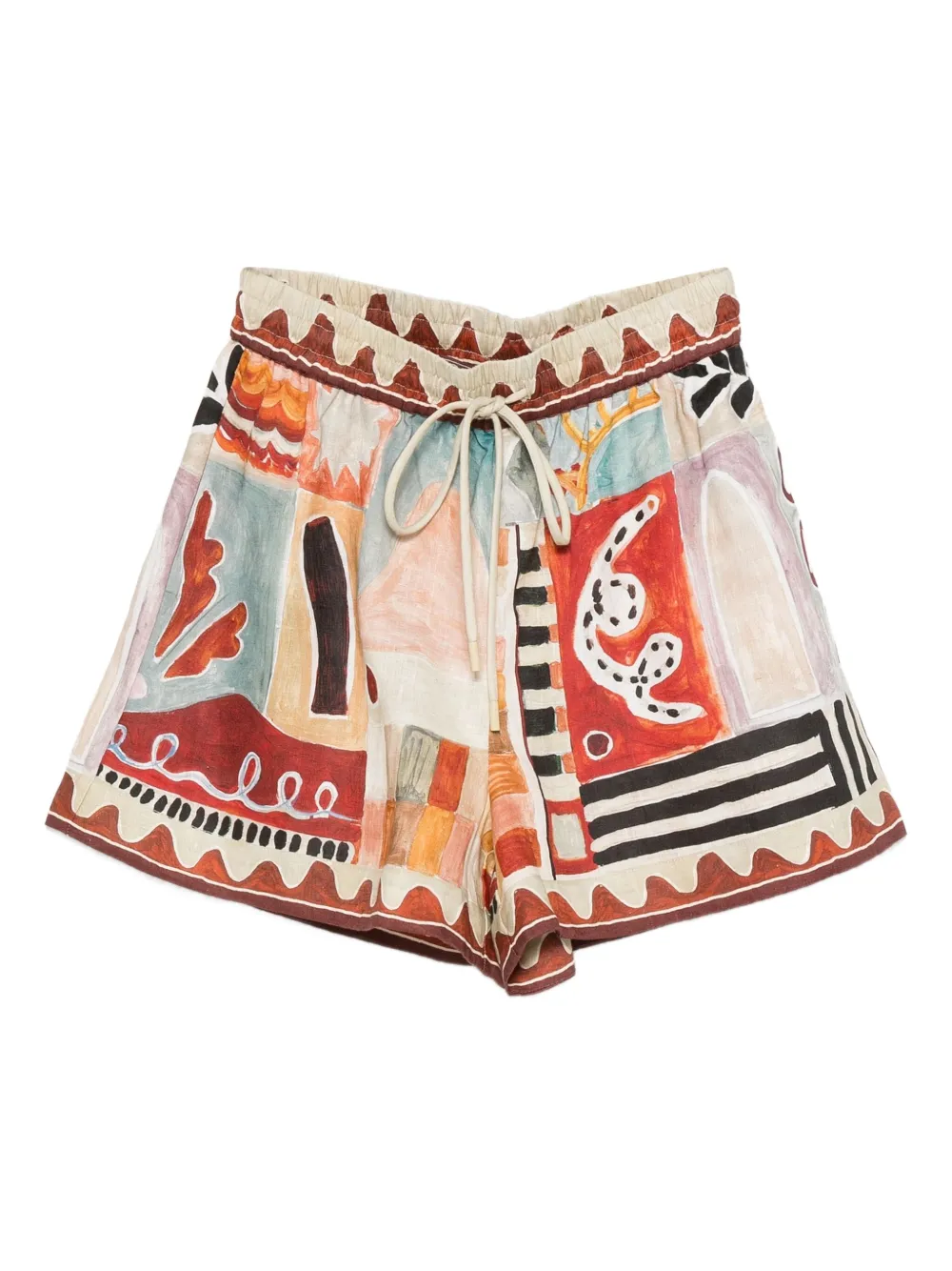 32565720_62902528_1000 ALEMAIS Michelle abstract-print shorts - Image 1