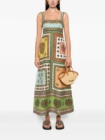 ALEMAIS Contina square-neck midi dress - Image 2