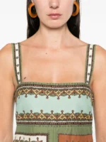 ALEMAIS Contina square-neck midi dress - Image 5