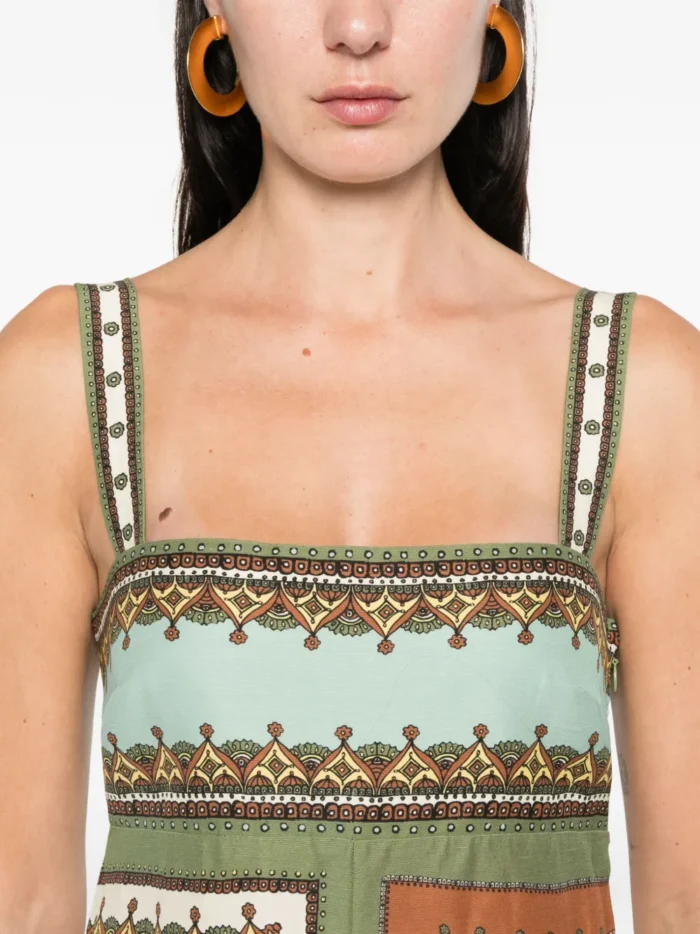 ALEMAIS Contina square-neck midi dress - Image 5