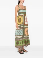 ALEMAIS Contina square-neck midi dress - Image 3
