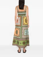 ALEMAIS Contina square-neck midi dress - Image 4