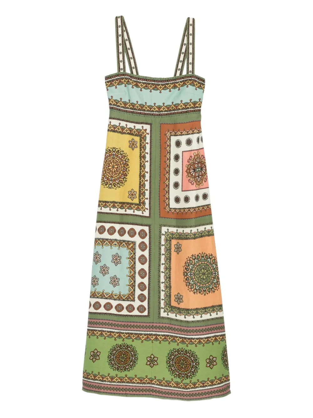 32565723_62902470_1000 ALEMAIS Contina square-neck midi dress - Image 1