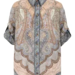 ZIMMERMANN Wanderlust short-sleeve tapestry shirt