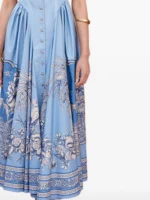 ALEMAIS Villa Romantica buttoned-floral midi dress - Image 2