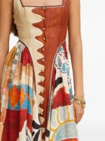 ALEMAIS Michelle buttoned-printed midi dress - Image 2