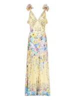 Camilla V-neck maxi dress