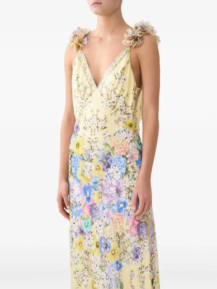 Camilla V-neck maxi dress - Image 3