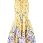 Camilla ruffle-hem mini dress