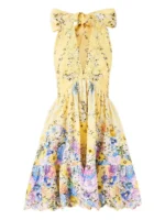Camilla ruffle-hem mini dress