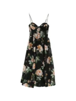 ZIMMERMANN Luna corset floral midi dress