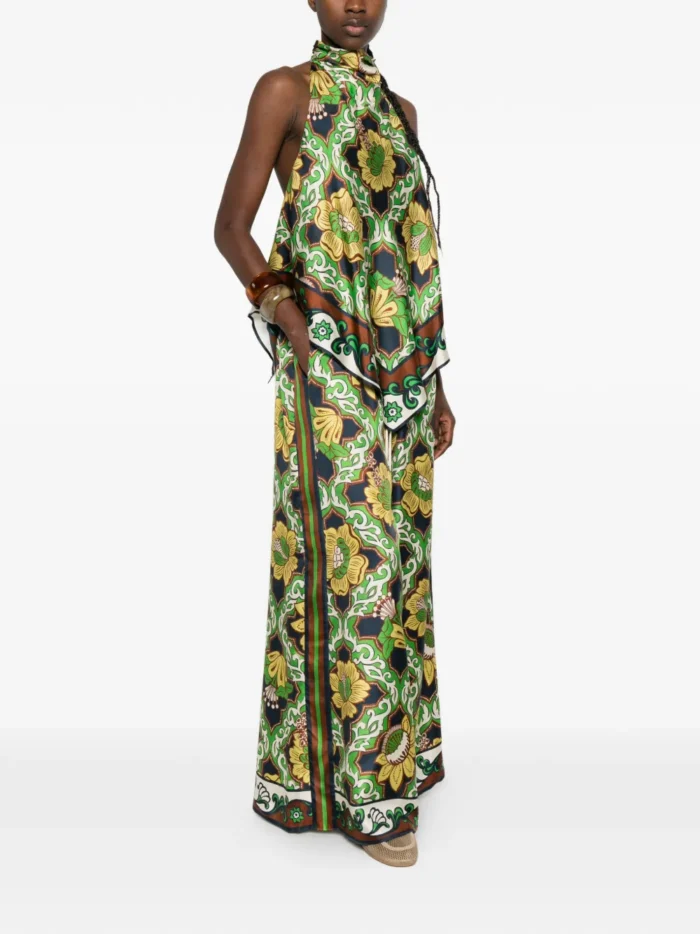ALEMAIS Liana floral halterneck top - Image 3