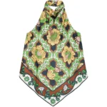 ALEMAIS Liana floral halterneck top
