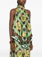 ALEMAIS Liana floral halterneck top - Image 2