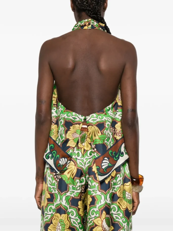 ALEMAIS Liana floral halterneck top - Image 5
