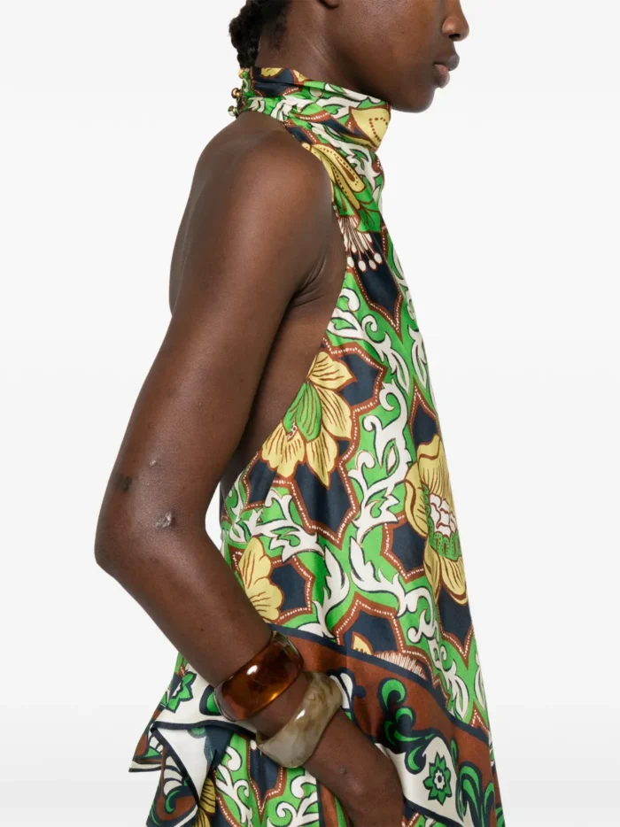 ALEMAIS Liana floral halterneck top - Image 4