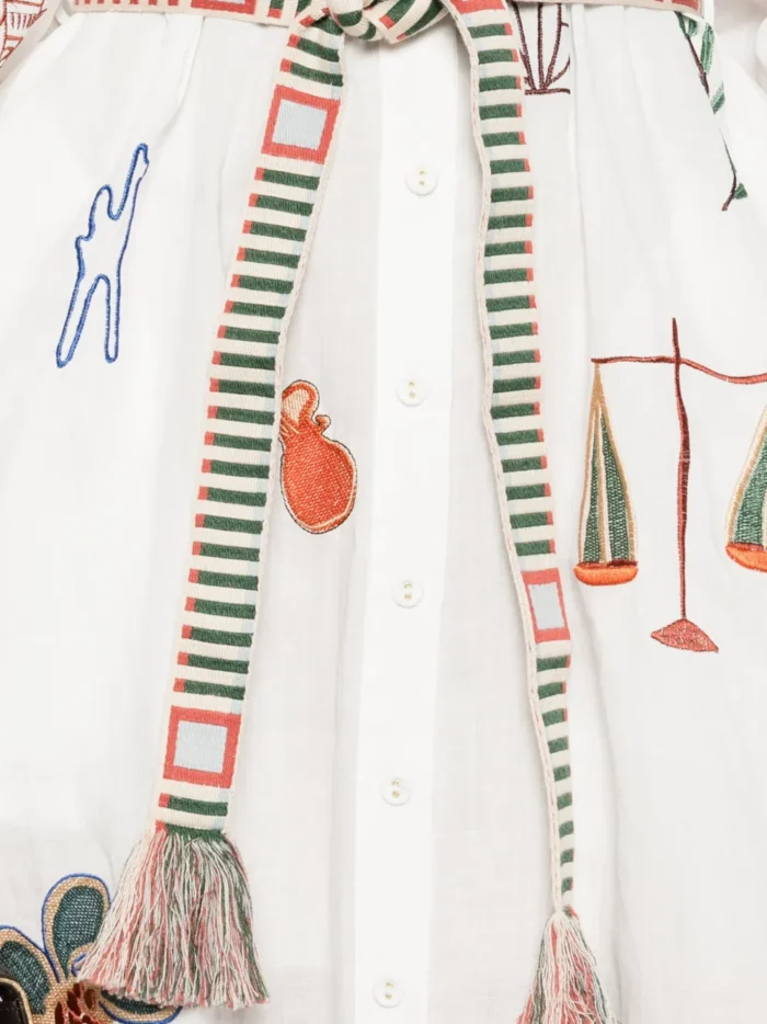 ALEMAIS embroidered midi dress - Image 5