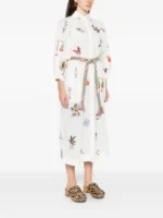 ALEMAIS embroidered midi dress - Image 4
