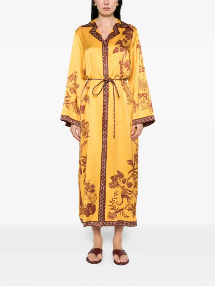 ALEMAIS floral-print belted dress - Image 2