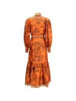 ALEMAIS belt-detail midi dress - Image 2