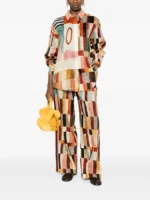 ALEMAIS x Laurence Leenaert Marjorelle patchwork shirt - Image 4