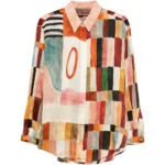 ALEMAIS x Laurence Leenaert Marjorelle patchwork shirt