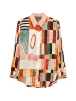 ALEMAIS x Laurence Leenaert Marjorelle patchwork shirt