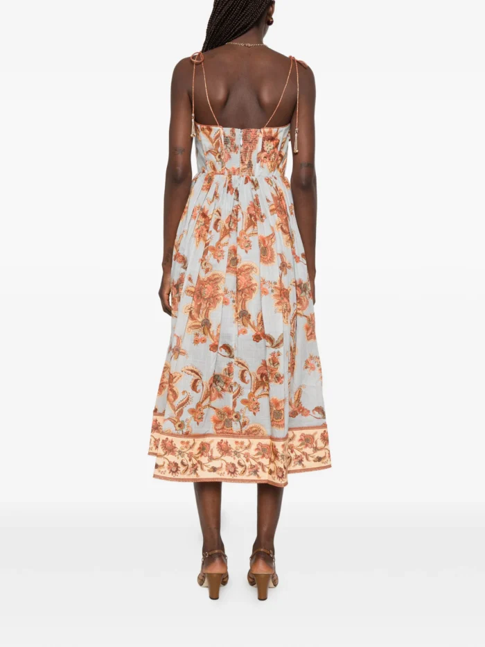 ZIMMERMANN Aster floral-print corset midi dress - Image 5