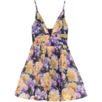 ZIMMERMANN v-neck floral mini dress