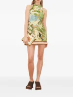 ALEMAIS Toucan Tango halter printed mini dress - Image 2
