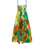 ALEMAIS mokshini adjustable-strap midi dress