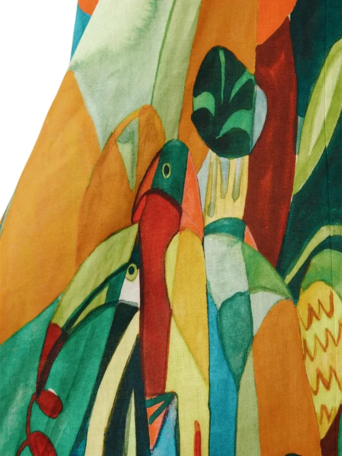 ALEMAIS mokshini adjustable-strap midi dress - Image 5