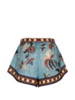 ALEMAIS drawstring-fastening bird-print shorts - Image 2
